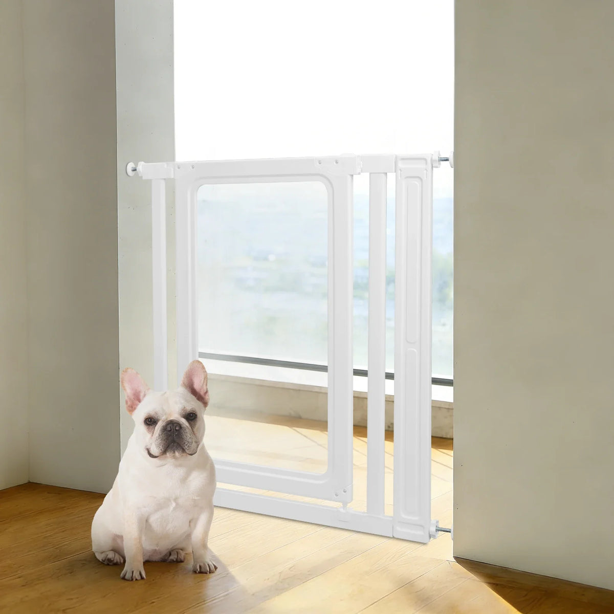 Pet Gate for Doorways No Drill Pressure Mount Auto Close