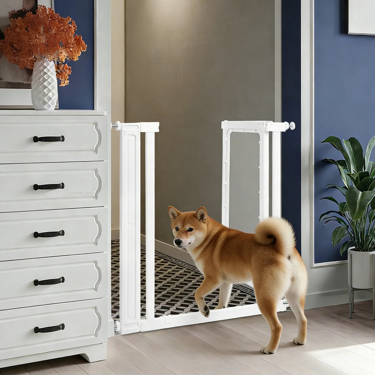 Pet Gate for Doorways No Drill Pressure Mount Auto Close